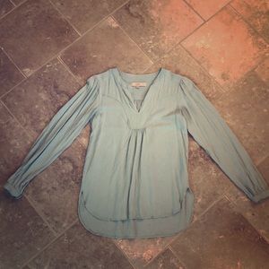 ⭐️SALE⭐️ LOFT Aqua Long Sleeve Blouse